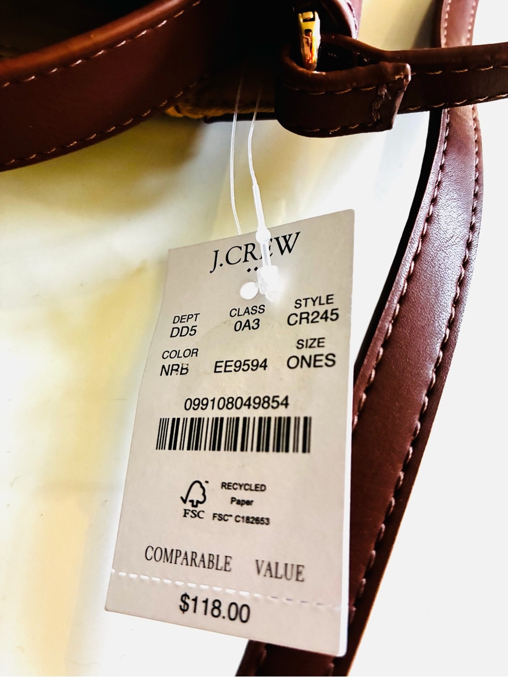 J.Crew Factory Popular Woven crossbody mini tote bag. NWT. - Picture 13 of 15